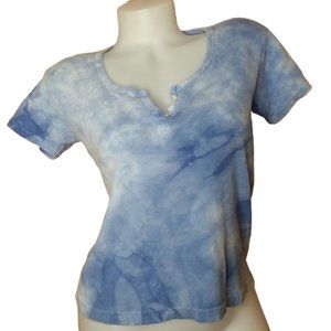 Vintage County Seat Blue Tie Dye Top Size Medium